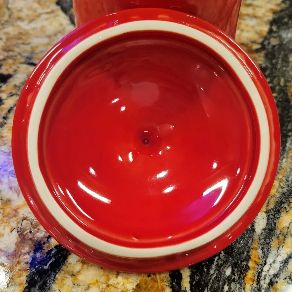 Fiesta 13 OZ Mini Canister 5 5/8 Inch Jam Jar SCARLET